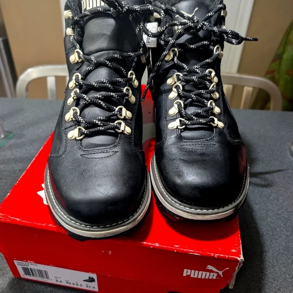 Puma | Shoes | Puma Black Tatau Fur Boots | Poshmark display picture 2